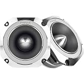 PRV AUDIO 4 Inch Titanium Bullet Tweeter Pair TW700Ti-4 Slim Profile, 200 Watts Program Power, 4 Ohm, 100 Watts RMS, 1.5 in Voice Coil Super Tweeter Pro Car Audio (Pair)