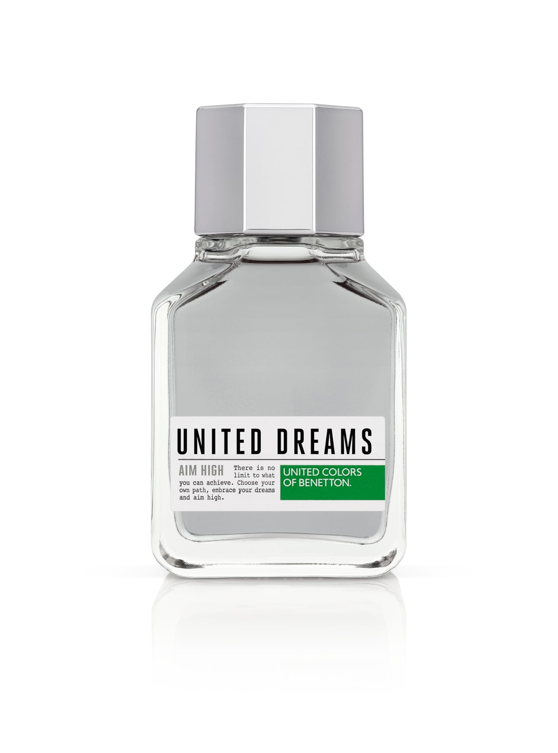 Benetton - United Dreams Aim High, Eau de Toilette for Men - Long Lasting - Fresh, Casual and Modern Fragance - Woody, Aromatic and Citrus Notes - Ideal for Day Wear - 100 ml