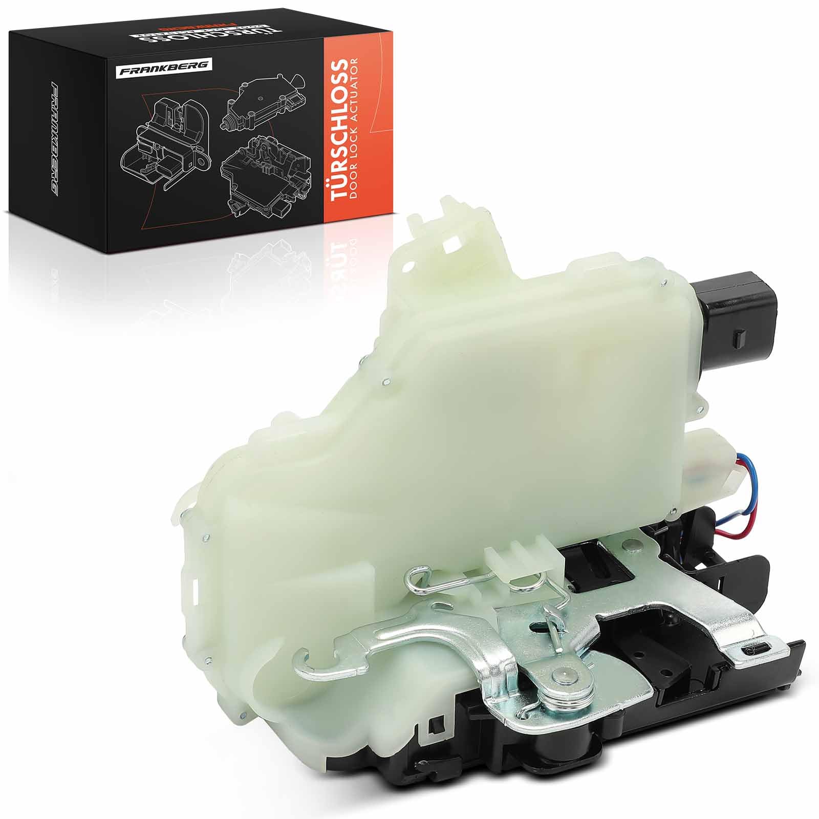 Frankberg Door Lock Actuator Rear Right 6-Pole Compatible with P.a.s.s.a.t 3B3 Notchback 2000-2005 Leon 1M1 Hatchback 1999-2006 Replace# 3B4839016AM