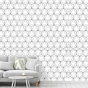 signwin Wall Mural Geometric Pattern Removable Self-Adhesive Wallpaper...