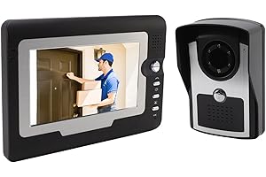 Video Intercom System, TFT IR Night Vision HD Video Door Phone with Camera, Smart Video Doorbell Kits Support Unlock, Monitor