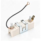 Ignition Coil Resistor, Metal Ceramic Ballast Resistor Wear Resistance Device Automotive Replacement Parts Accessories for 1.5 Ohm Classic Car Automobile Fuel Injection Resistor Units