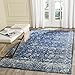 SAFAVIEH Evoke Collection 3' x 5' Navy/Ivory EVK270A Shabby Chic Distressed Non-Shedding Living Room Bedroom Accent Rug