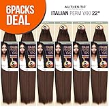 Authentic Synthetic Hair Crochet Braids Pre Looped Italian Perm Yaki 22