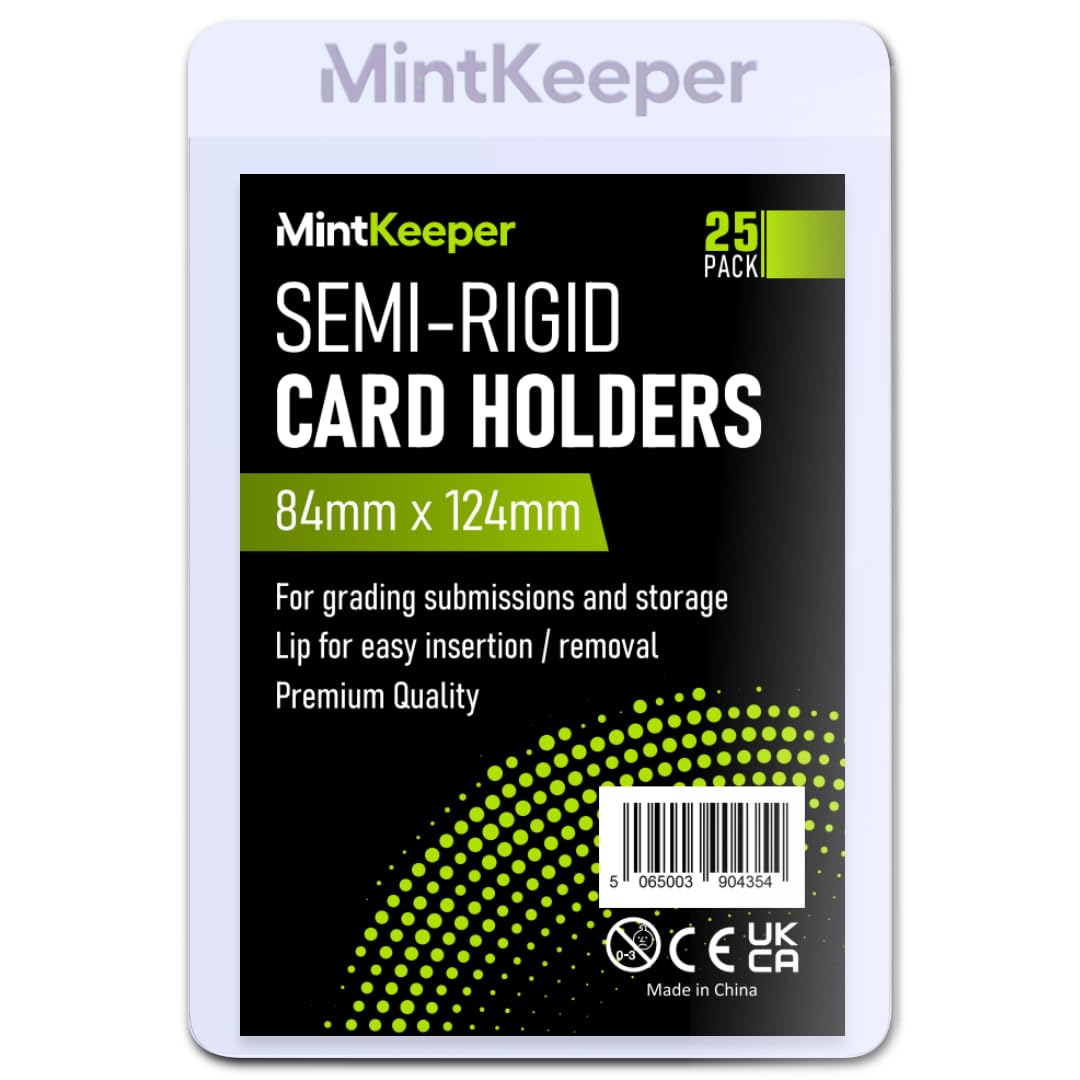 MintKeeper - Semi Rigid Card Holder - Ideal for Grading submissions PSA, BGS, SGC Grading (100 Pack)