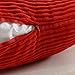 Home Brilliant Pillow Cover 18x18 Red Throw Pillow Covers Striped Velvet Corduroy Throw Pillows for Couch Sofa Bedroom, 18 x 18 inch, Red