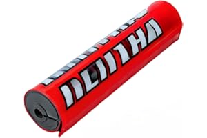 Handlebar Foam Grips - Cross Bar Pad, Dirt Bike Handlebar Pad Chest Protection (Red)