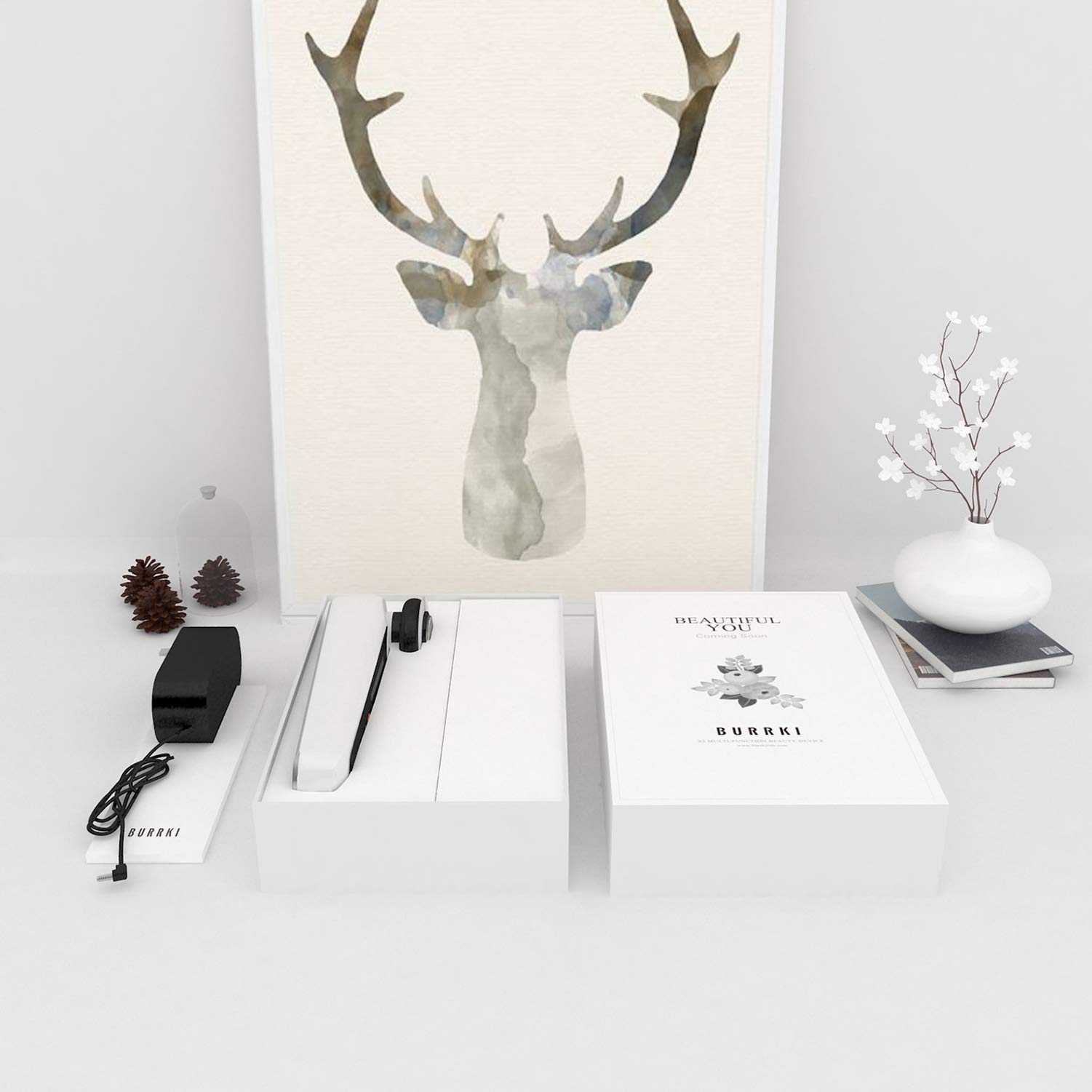 BURRKI Beauty Device RF Face Cleansing Machine,High Frequency Facial Massager, Anti-wrinkle Anti-aging Skin Cleaner