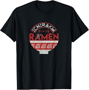 Naruto Shippuden Ichiraku Ramen Bowl Logo Anime T-Shirt
