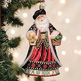 Old World Christmas Slovak Father Christmas Glass Blown Ornament for Christmas Tree, Handcrafted Holiday Decoration, Santa Collection