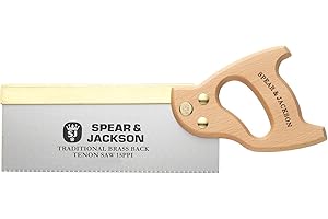 Spear & Jackson 9540B-91 Traditional Brass Back Tenon Saw, 10" x 15", Brown/Silver