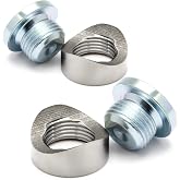 Ledaut M18X1.5 Bung and Plug Notched Style (2 Bungs/ 2 Plugs) Notched Style Fitting Bungs M18X1.5