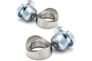 Ledaut M18X1.5 Bung and Plug Notched Style (2 Bungs/ 2 Plugs) Notched Style Fitting Bungs M18X1.5