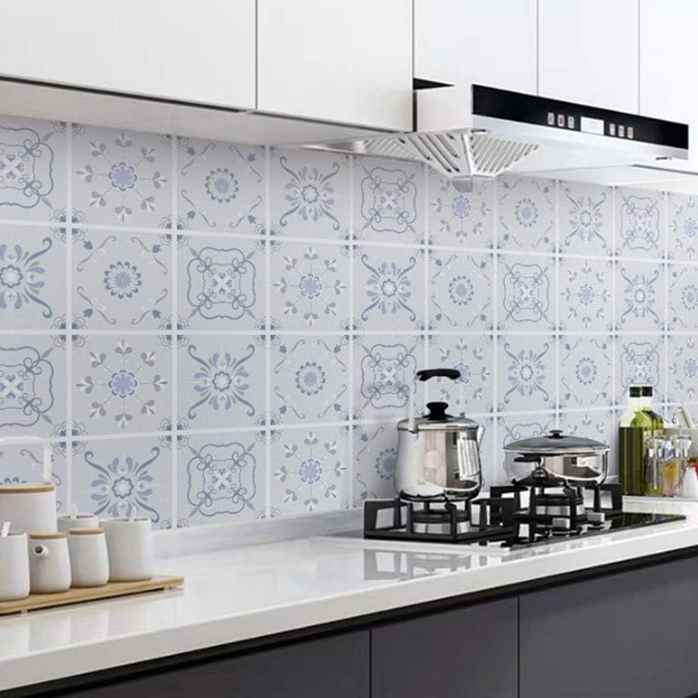 Amazon Co Jp Hanshan 自己接着キッチンカウンター の接触紙 防水防油カラフルなモザイクタイルステッカー リムーバブルキャビネットアルミ引き出しステッカー Diy浴室壁紙キッチンの壁紙の300x60cm 118x24inch Color C ホーム キッチン