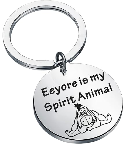 Specchio per il trucco Eeyore con scritta in lingua inglese It's Not What We Have In Life But Who We Have In Our Life That Matters, regalo per gli amanti degli occhi