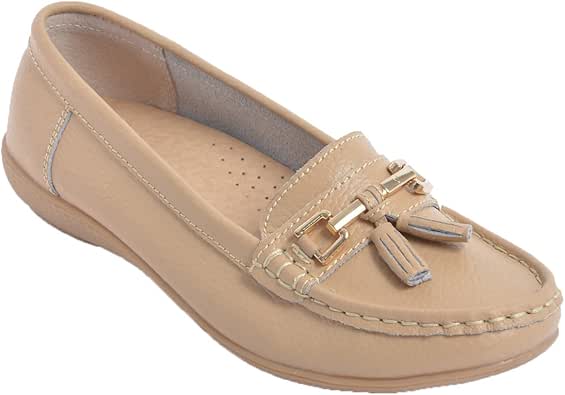 Amazon.com | Chums Ladies Womens Leather Loafer Shoe | Shoes