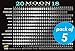 Moon 2018 Calendar Card: 5-pack by 