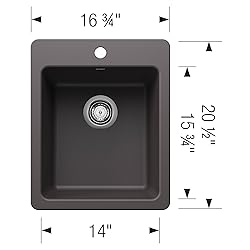 BLANCO 443236 Liven SILGRANIT Drop-In/Undermount