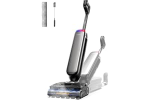 Tineco Floor One S9 Artist Steam Wet Dry Vacuum Cleaner, High-Temp Steam Cleaning, 22kPa Suction, 360° SmoothDrive, Anti-Tangle Design, 185°F Flashdry, Long Runtime, 180° Lay-Flat