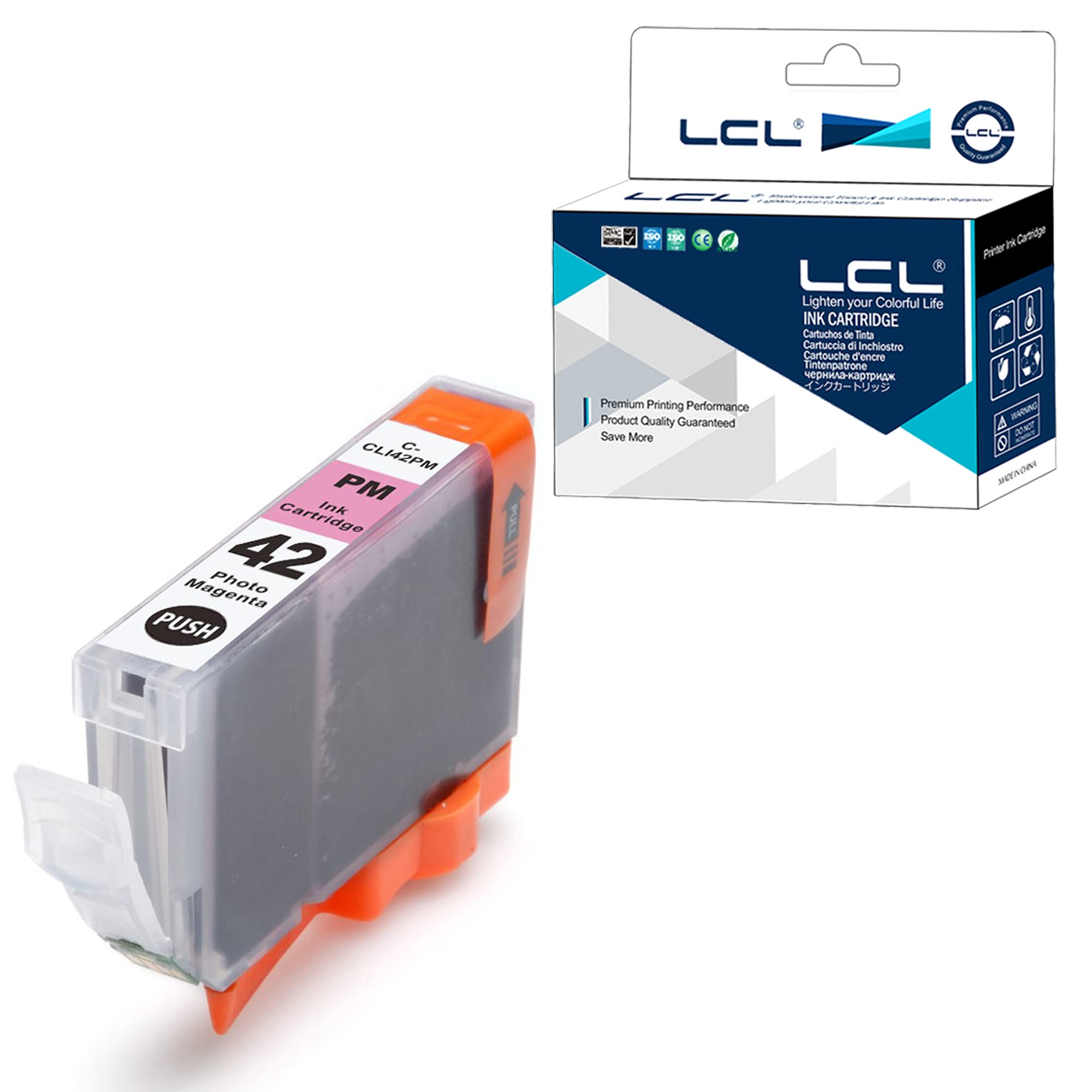 LCL Compatible Ink Cartridge CLI42 CLI-42 CLI-42PM (1 photo Magenta) Replacement for Canon PIXMA Pro-100 Pro-100S