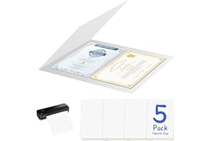 5 Pack ID Card Size Laminator Carrier Sleeve 11.75X17.75 Inch Thermal Laminating Carriers Sheets Protection Thermal for All B