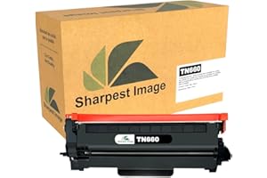 Sharpest Image Compatible TN 660 Toner Cartridge Replacement for Brother TN660 TN630 TN-660 TN-630 to use with DCP-L2520DW DC