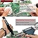 12pcs Desoldering Wire & Desoldering Pump Kit with 2 Replaced Nozzle, 1.5/2.0/2.5/3.0/3.5mm Suction Tin Solder wick Set for PCBs