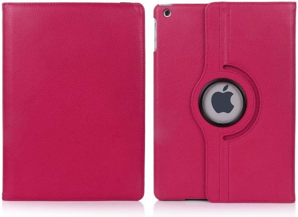 ST Creation 360 Degrees PU Leather Rotating Stand Flip Case Cover for iPad Mini 2 / 3 7.9 inch (Pink-Dark)