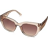 GUESS womens Trendy Peony Pattern Accent Butterfly Sunglasses Butterfly Sunglasses