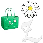 Letter Charms for Bogg Bag, Cute Decorative Charm Compatible with Bogg Bag Original All Models, Cute Alphabet Lettering Accessories Charm, 2Pcs Insert Decorative Letter for Handbag Beach Tote Bag