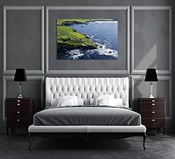 Pebble Beach Golf Course Canvas Wall Art for Living