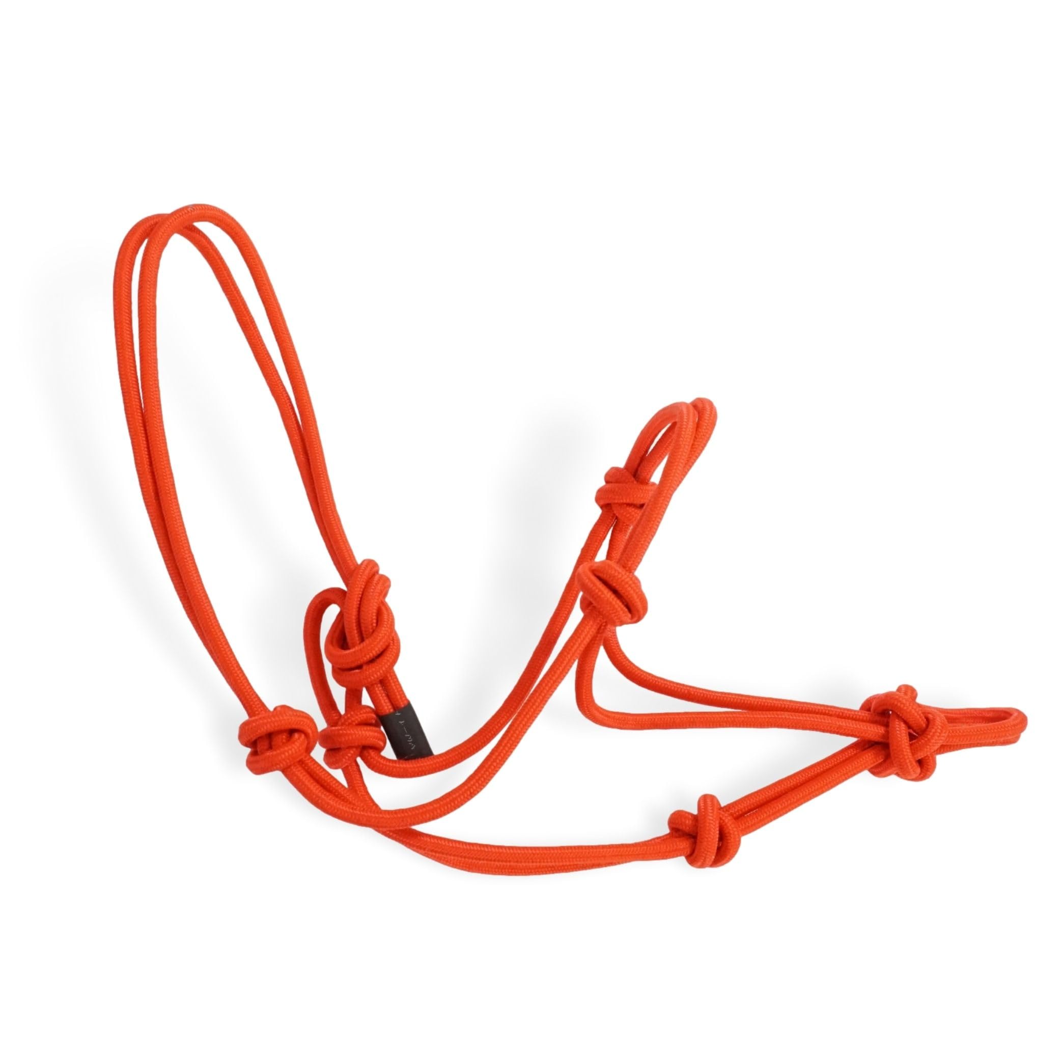 Knot Halter for Floor Work with Horses - Halter for Horses Ideal for Outdoor Work, Gymnastics & Handmade (Shetty, Red)