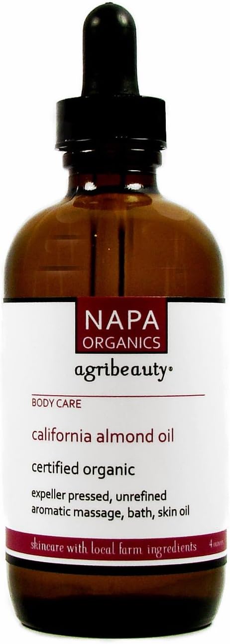 Napa Organics California Almond Oil Facial Body Natural Moisturizer 4 FL OZ