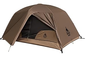 OneTigris COSMITTO 2 Person Backpacking Tent Shelter- Free Standing Lightweight Waterproof 3 Season Camping Tent for Outdoor Hiking Mountaineering