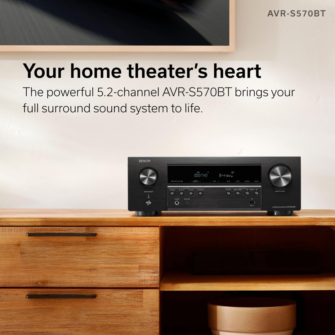 Definitive Technology ProCinema 6D 5.1 Channel Home Theater System with Denon AVR-S570BT AV Receiver Bundle