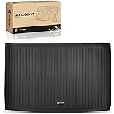YHTAUTO Cargo Mat Compatible with Cadillac Escalade ESV & Chevrolet Suburban & GMC Yukon XL, TPE Floor Liners All-Weather Protection Custom Fit, Cargo Mat, Black