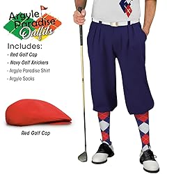 Argyle Paradise Outfit - Mens KKKK: Navy Red and
