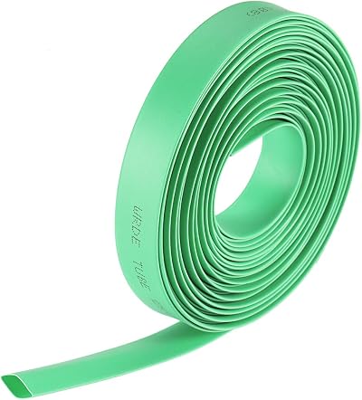 Sourcing Map Heat Shrink Tubing 8mm 2:1 7m Green 1000V Cable Sleeve