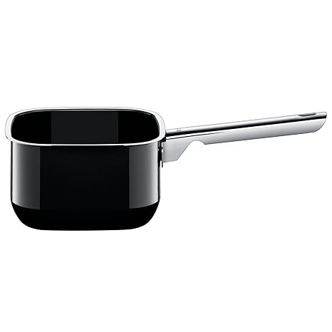 Silit Quadro Black Stielkasserolle quadratisch ohne Deckel 16 x 16 cm, Silargan Funktionskeramik, induktionsgeeignet, spülmas