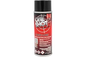 Hornady One Shot Case Lube, 10 oz / 14 fl oz – Aerosol Dry Lube, with DynaGlide Plus – Clean, Non-Sticky and Easy to Use – Contains No Petroleum, Won't Contaminate Powder or Primers