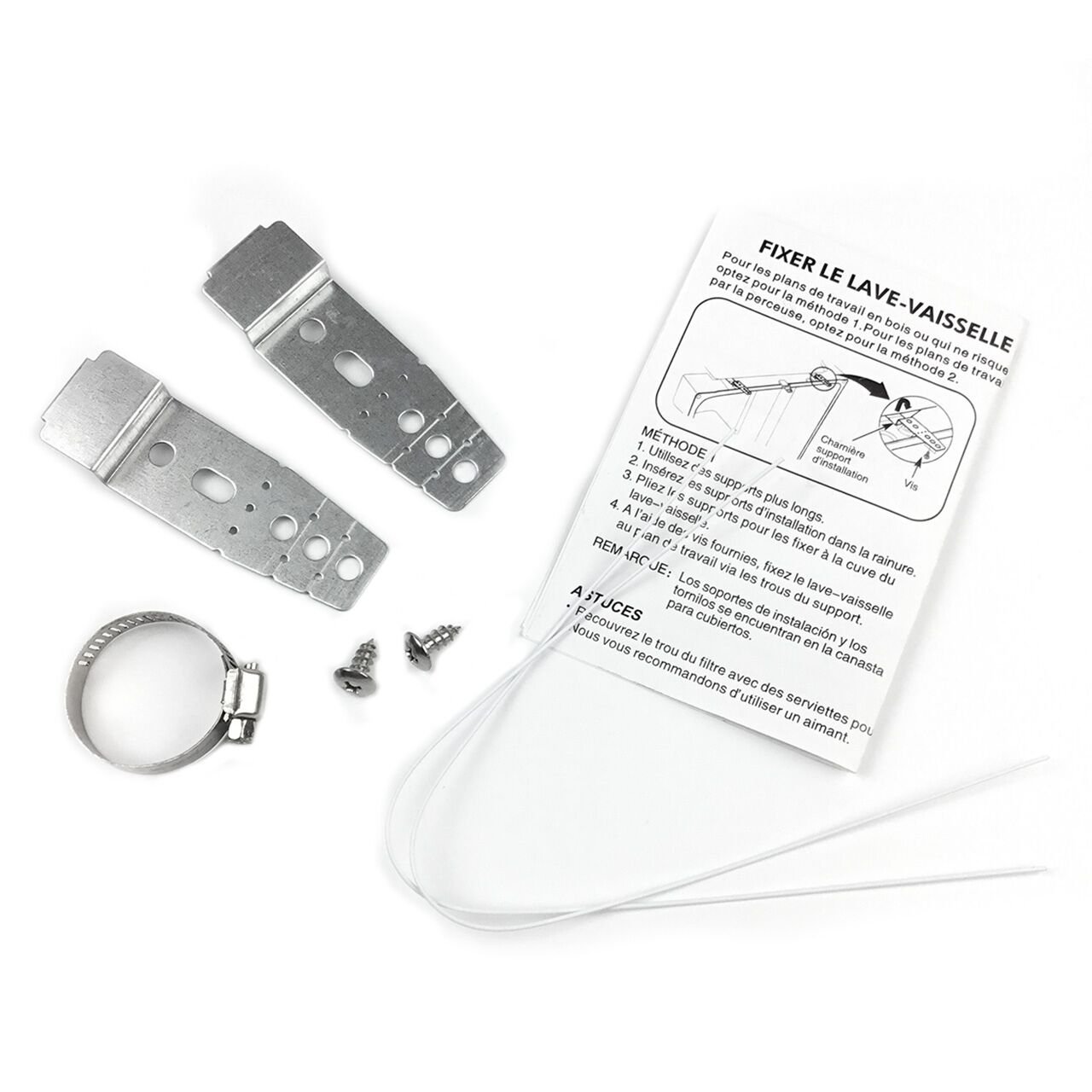 Amazon.com: Ximoon Dishwasher Installation Hardware Kit for LG 5001DD4001A 6026050 Dishwasher Mounting Brackets with Screws: Home Improvement