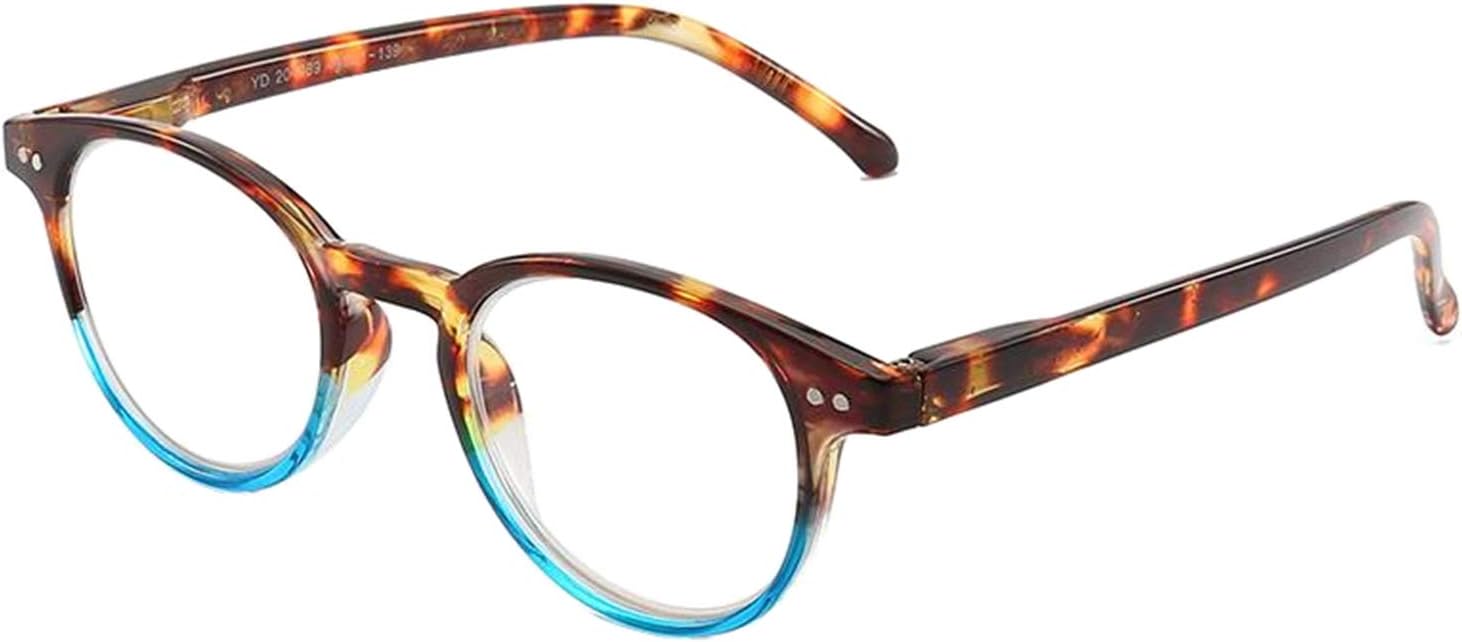 Blue Light Blocking Reflection Computer Gaming Glasses - Anti-Glare and UV Prevent Headaches, Sleep Better, Reduce Eye Fatigue,HD Lens -Vintage Round Rim Spring Hinge Frame
