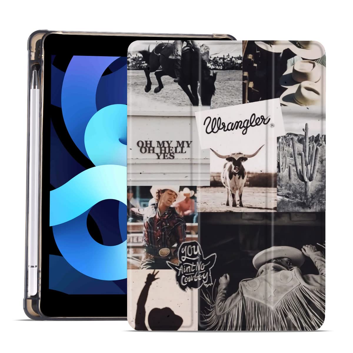 Photo 1 of MAYCARI Western Cowboy Case for iPad 10.2 inch, Country Retro Countrygirl Vintage Case for iPad 9th/8th/7th Generation, Auto Sleep/Wake Cover Slim TPU Shell