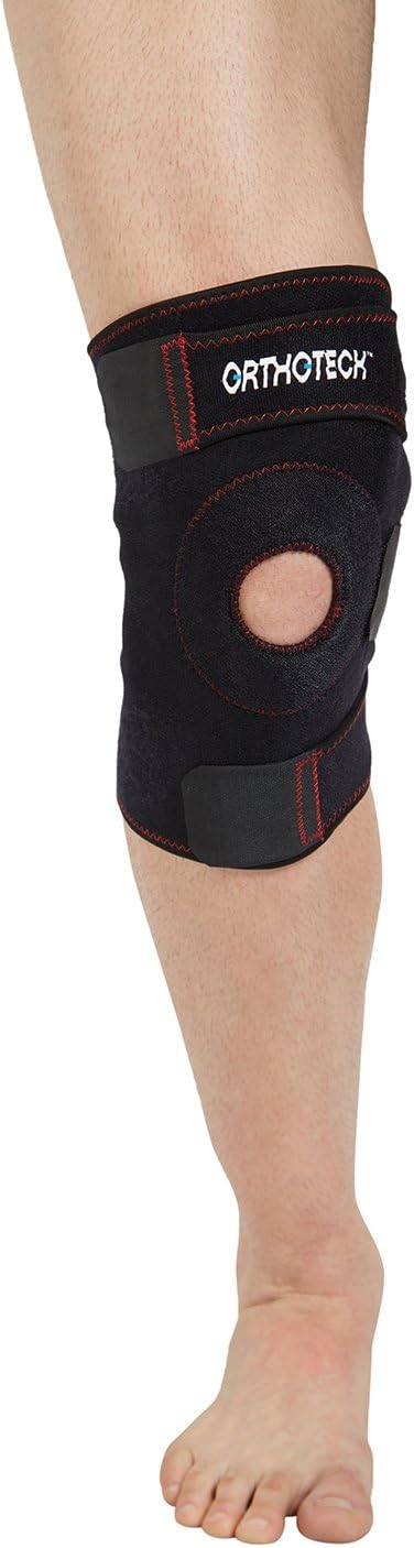 Orthotech Open Patella Knee Supporter (Black, S-L)