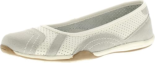 grey leather flat shoes