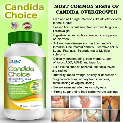 Legacy Nutra's 1 Candida Cleanse Yeast Overgrowth Pills with Aloe Vera