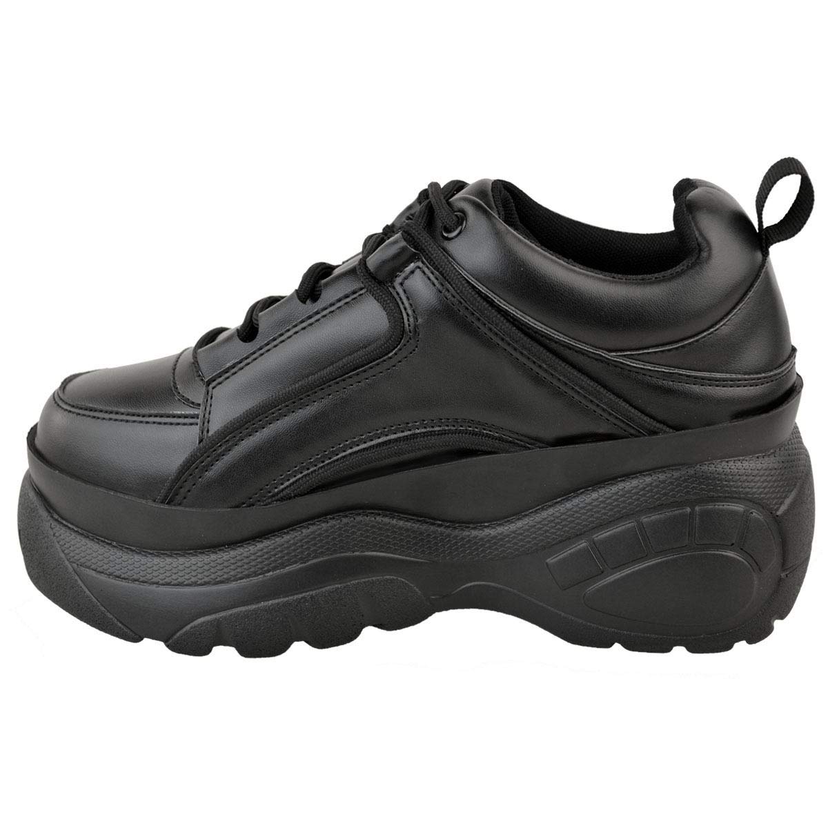 white high platform trainers