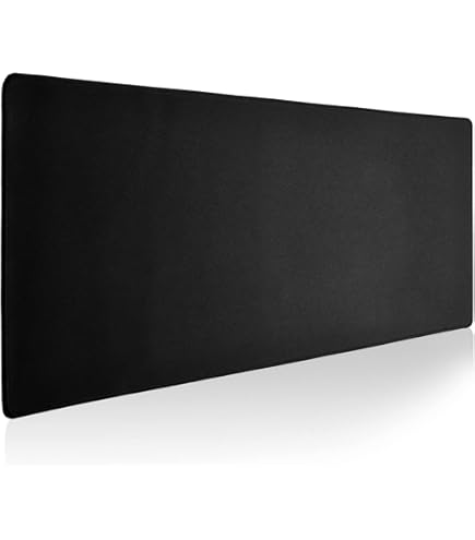 Large Gaming Mouse Pad Black Geometry Mousepad XXL Lines Desk Mat Extended Mouse Mat 39.4"x19.7"x0.12" With Non-Slip Rubber Base Easy To Clean Keyboard Pad For Laptop PC Office Gamer - View #3