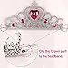 ANNTOY Princess Dress Up 7 Pcs Anna Costume Crown Gloves Wig Wand Cloak Mask Princess Accessories for Girls(Red)