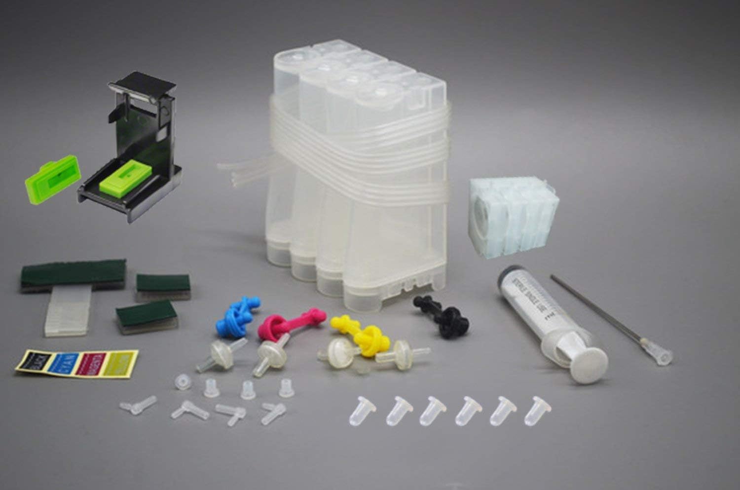 Printme CISS Ink Tank with Damper(one Way Valve) + Accessories for HP Cartridge 802, 803, 678, 901 Printer 1050, 2050, 1510, 1000, 2520